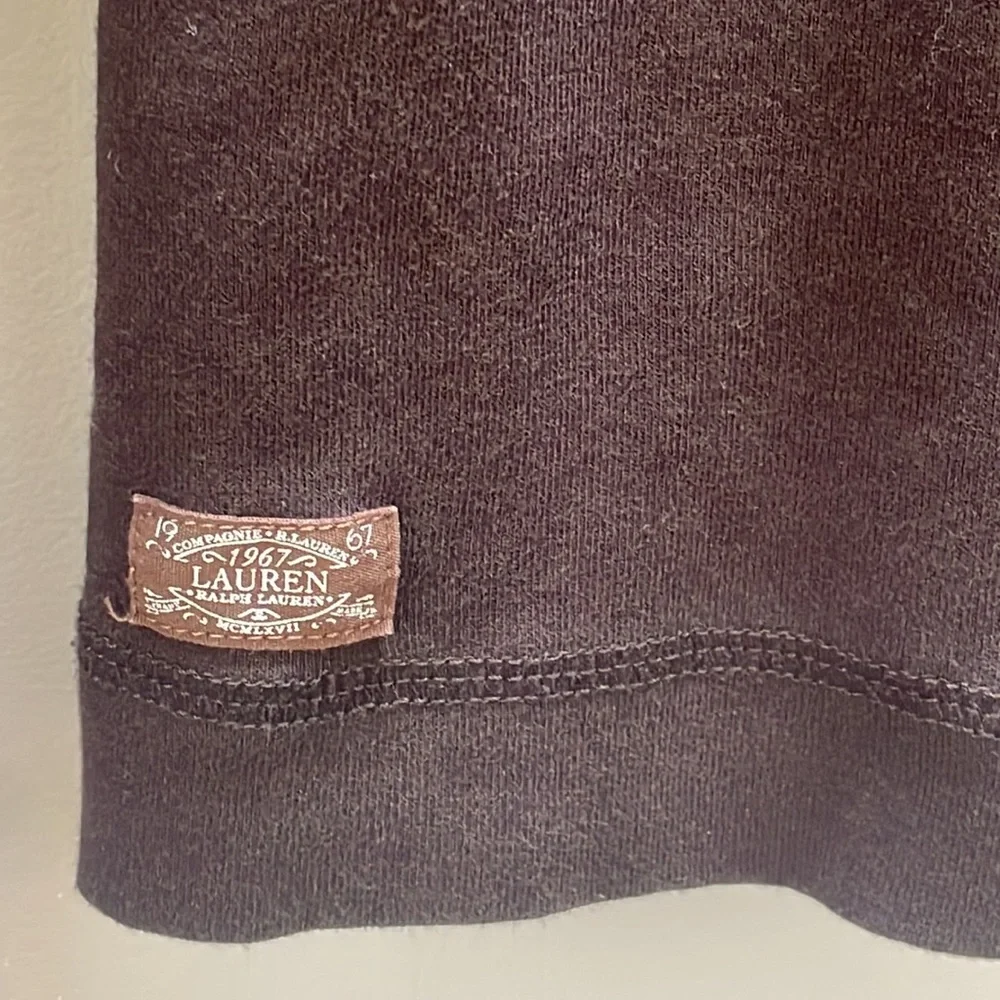NWOT Lauren Ralph Lauren Neutral Suede Top - Picture 5 of 11